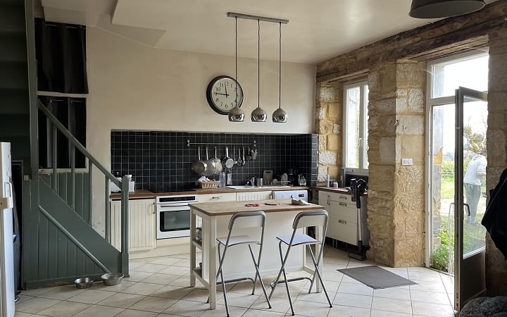 4 bed stone house for sale near Aubas
